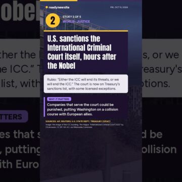 Nobel for Navi Pillay, U.S. Sanctions the ICC & More: Friday’s World, Fast #Shorts