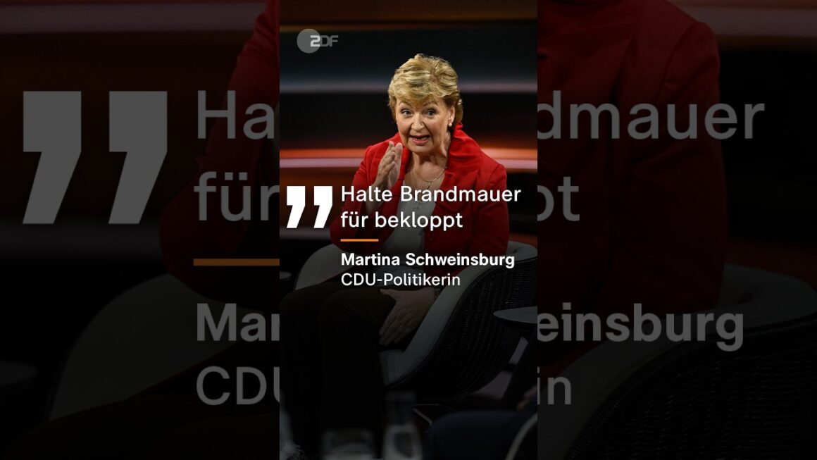 CDU-Politikerin bei Lanz: “Eine Brandmauer nützt überhaupt nichts, wenn der Dachstuhl brennt” | #afd