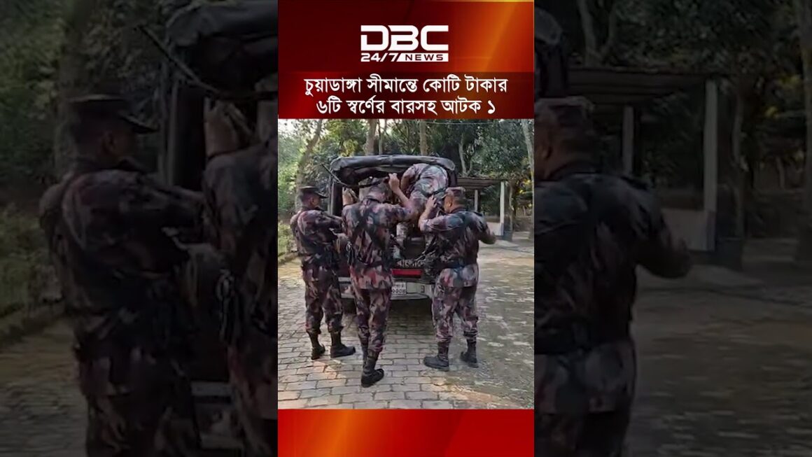 চুয়াডাঙ্গা সীমান্তে ১ কোটি ৩৫ লাখ টাকার স্বর্ণের বারসহ আটক ১ | DBC NEWS