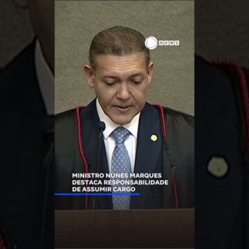 Ministro Nunes Marques destaca responsabilidade de assumir cargo. 📲 #RecordNews #Notícias  #Shorts