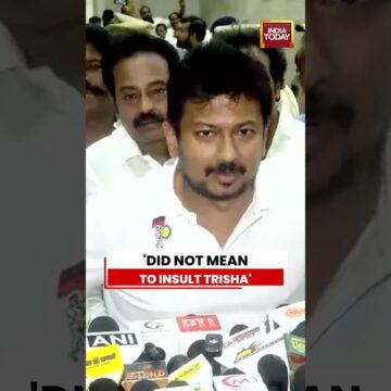 Udhayanidhi Stalin Says He Never Intended to Insult Trisha Amid Political Row #udhayanidhistalin