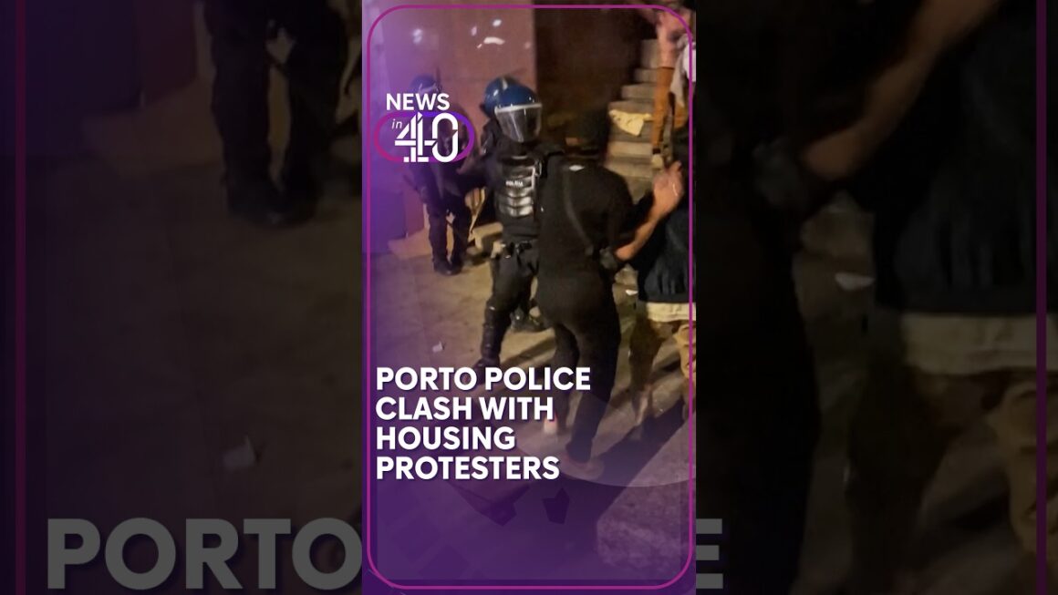 Police clash with housing activists in Porto as protest turns violent