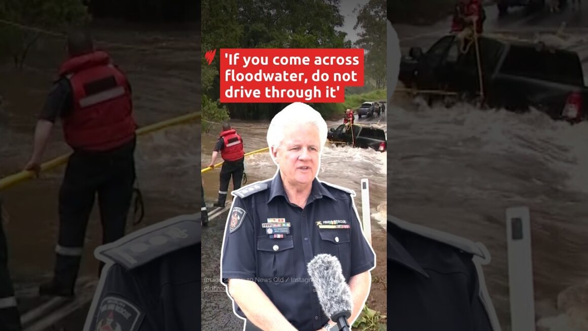 Flash flooding in southeast Qld following freak rainstorm