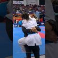 Palestinian karate champion Maryam Bsharat wins second world title | AJ #shorts