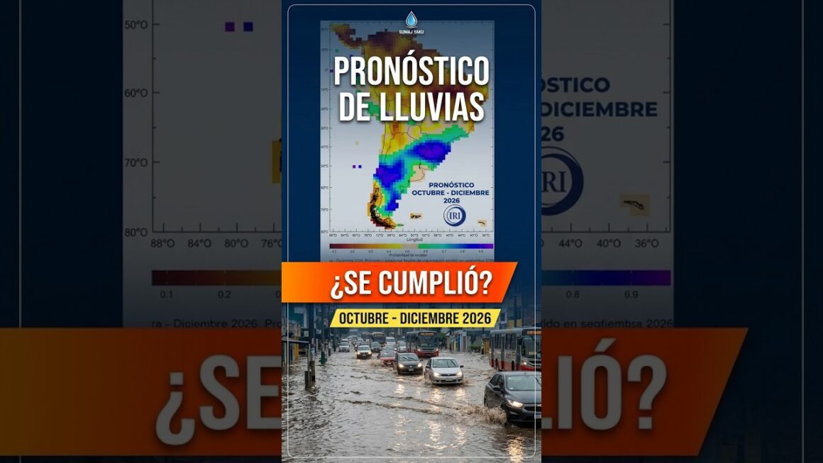 Pronóstico vs realidad: Lluvias de octubre 2026
