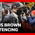 Chris Brown given suspended eight-month prison sentence over nightclub attack | BBC News